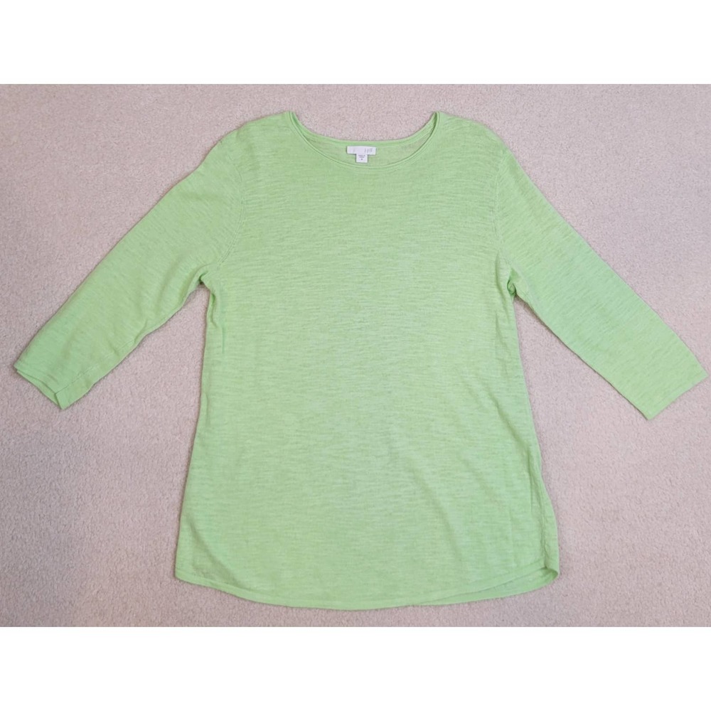 J. JILL Mint Green 3/4 Women's Knitted Top Medium